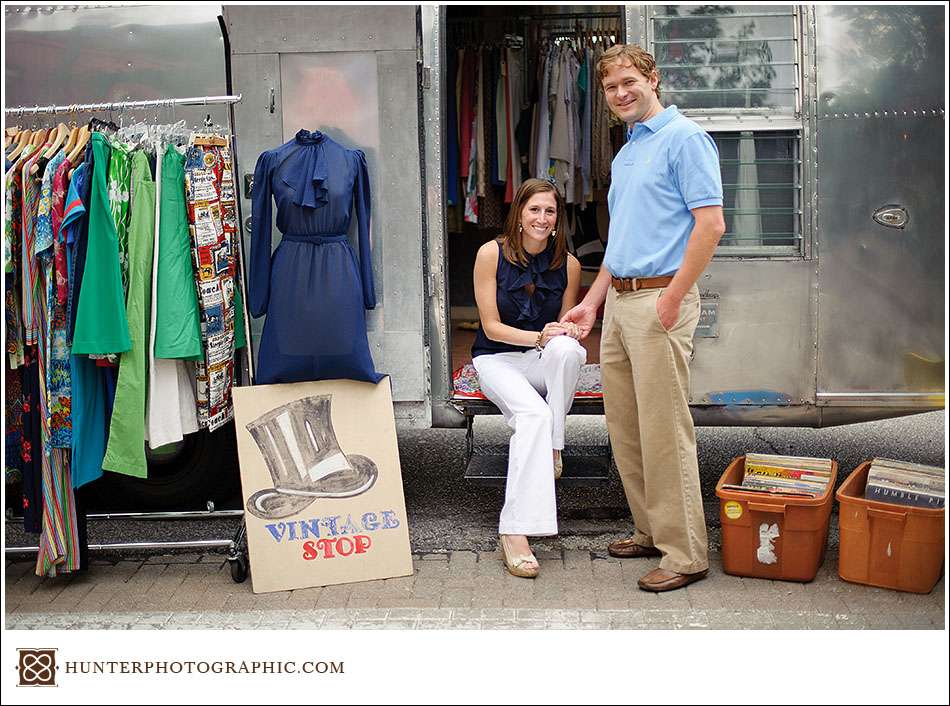 Molly and Zac's simple summer engagement in downtown Cleveland