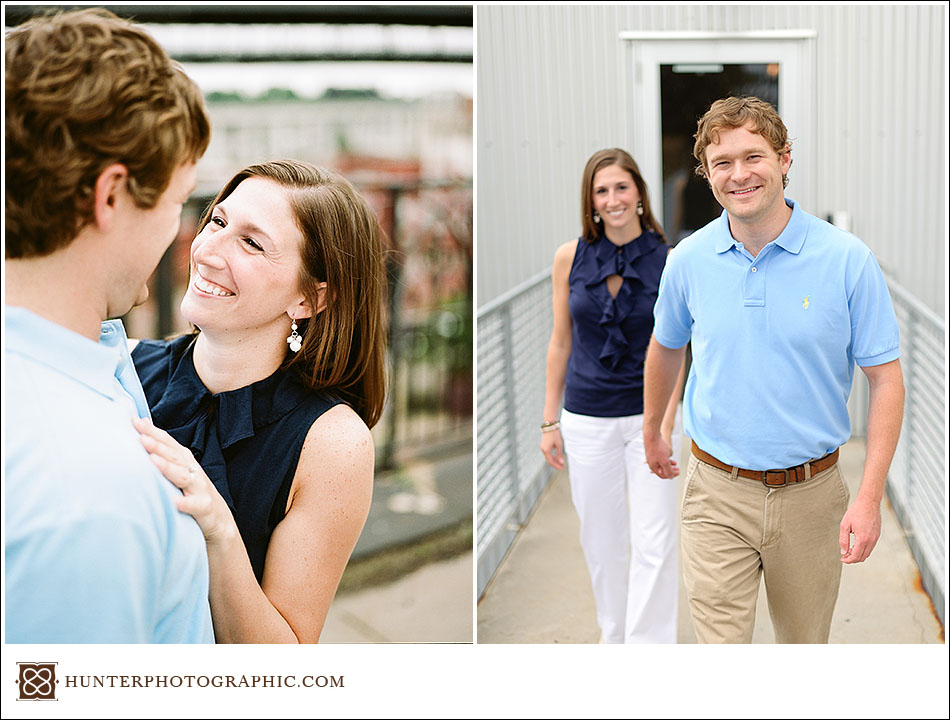 Molly and Zac's simple summer engagement in downtown Cleveland