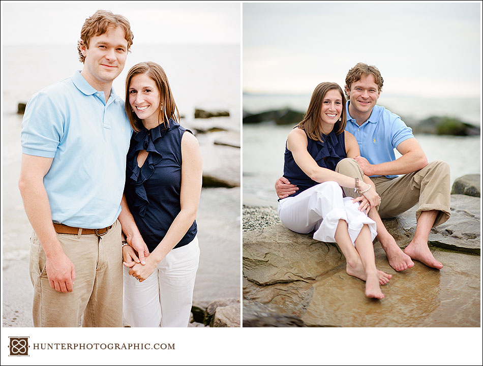 Molly and Zac's simple summer engagement in downtown Cleveland