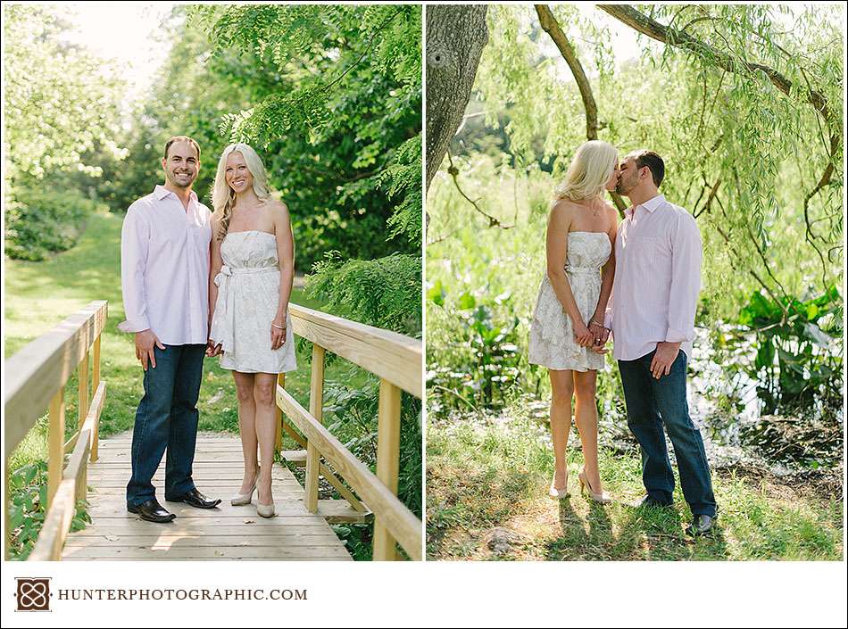 Sarah and Mike's engagement session at Holden Arboretum and Chagrin Falls