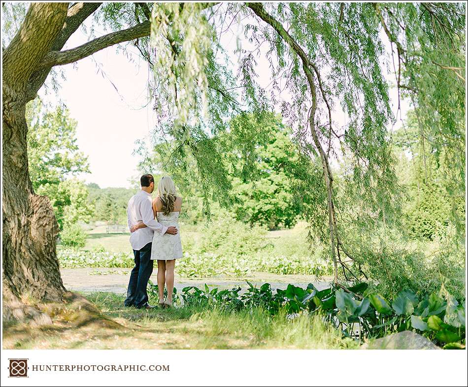 Sarah and Mike's engagement session at Holden Arboretum and Chagrin Falls