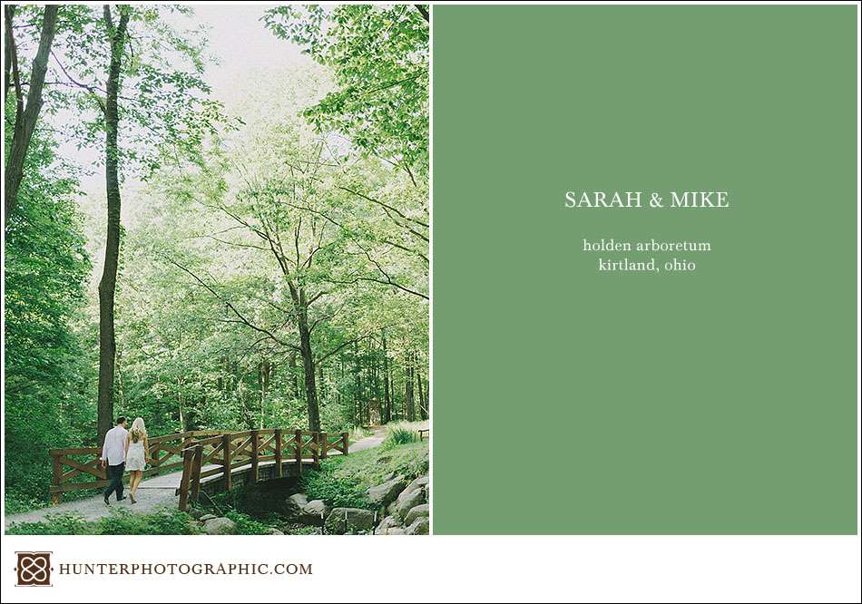 Sarah and Mike's engagement session at Holden Arboretum and Chagrin Falls