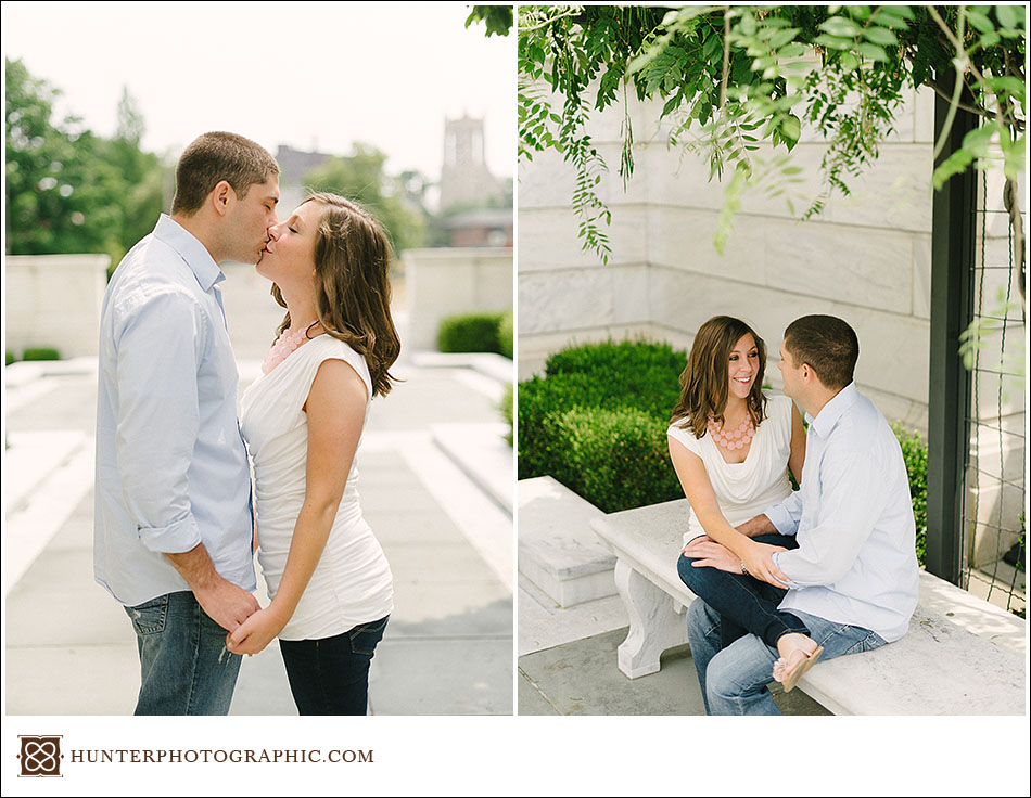 Sheila and Beau's hot summer engagement in downtown Cleveland