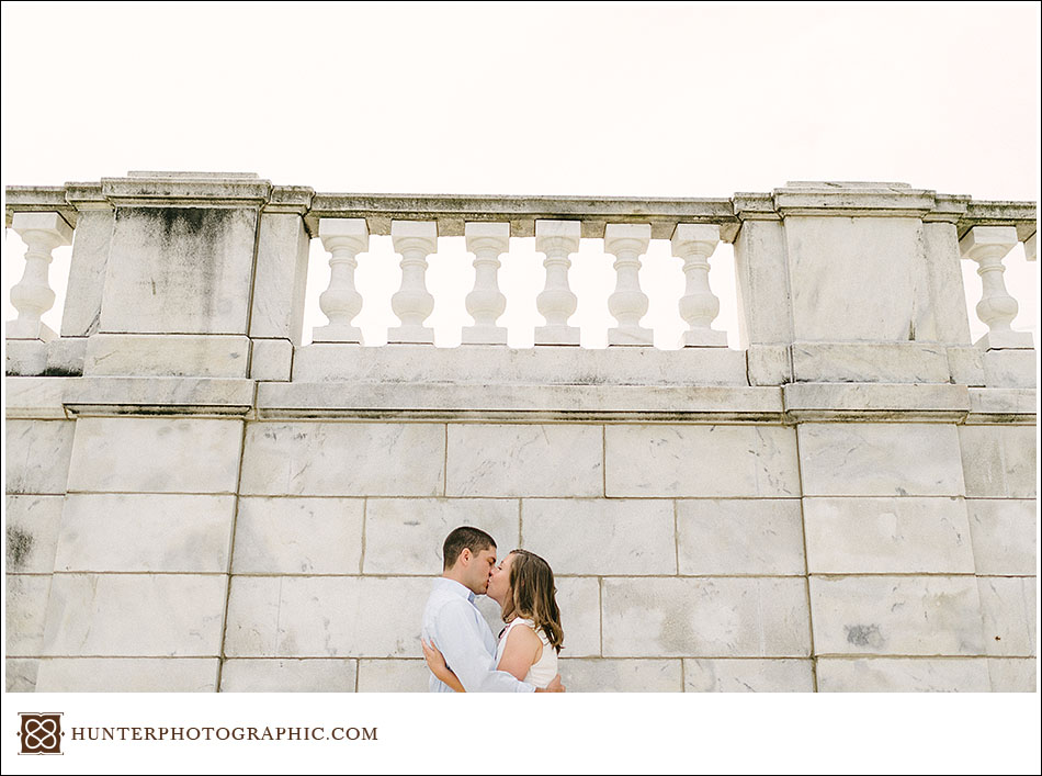 Sheila and Beau's hot summer engagement in downtown Cleveland