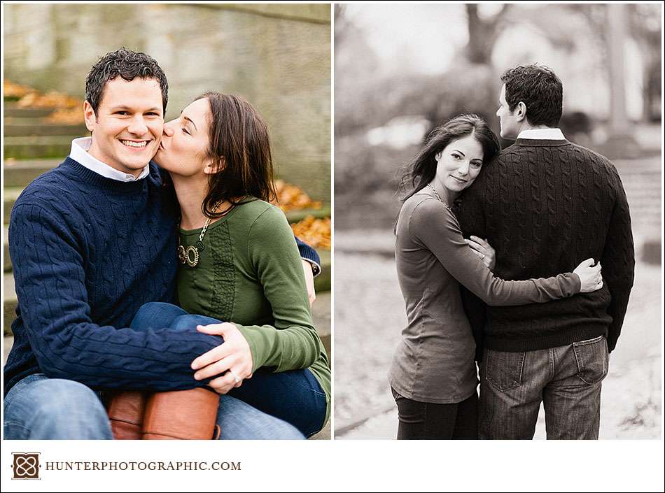 Stephanie and Ben - music lovers engagement session in Cleveland