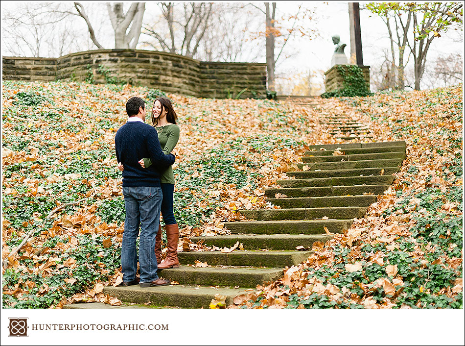 Stephanie and Ben - music lovers engagement session in Cleveland
