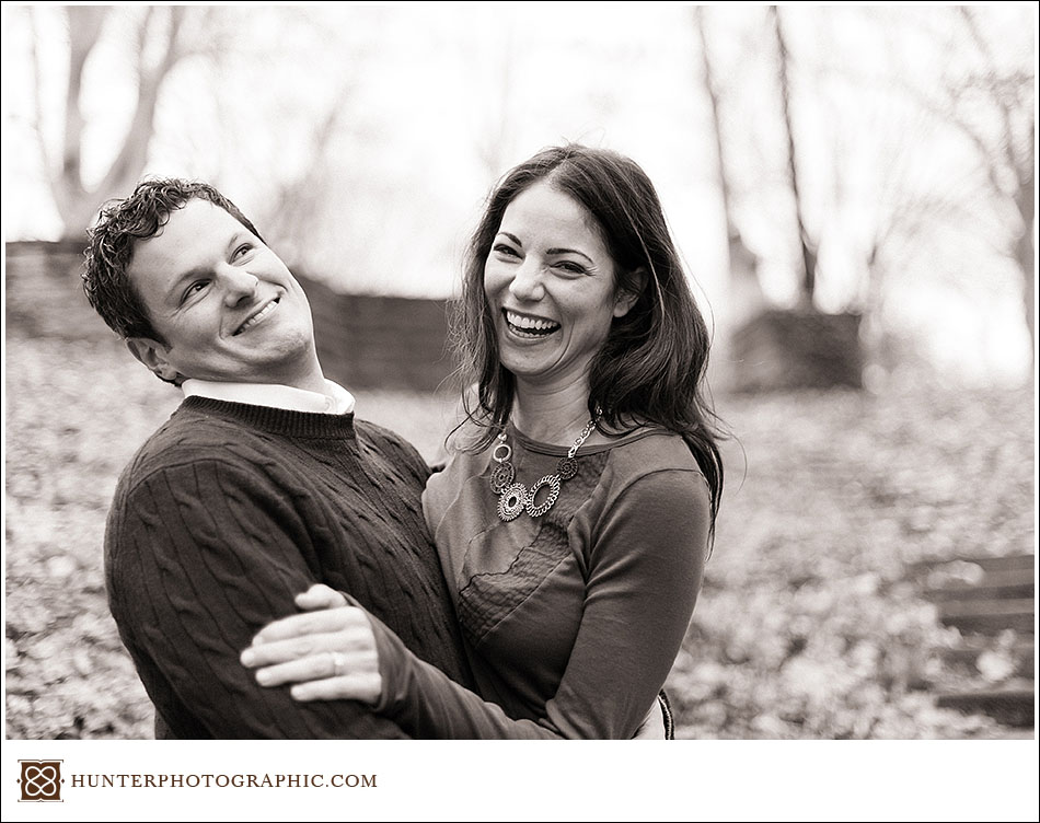 Stephanie and Ben - music lovers engagement session in Cleveland