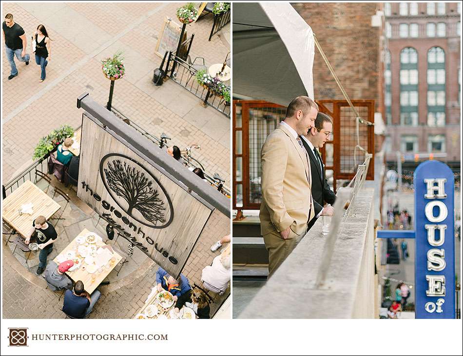 Stephanie and Ryan's downtown Cleveland wedding at Greenhouse Tavern