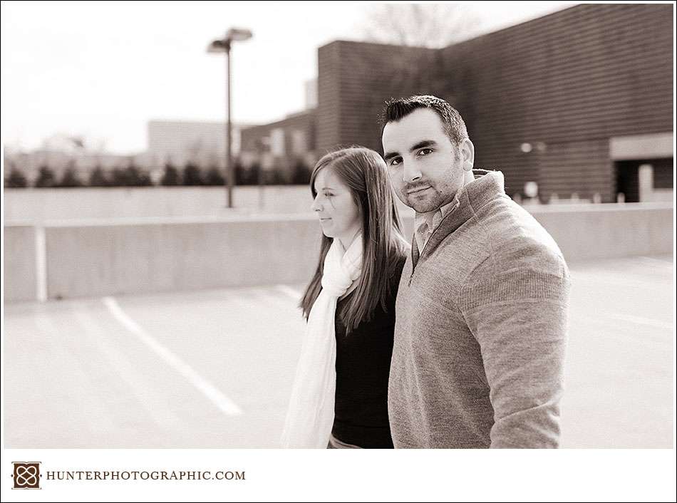 Tara and Brian University Circle Engagement Session