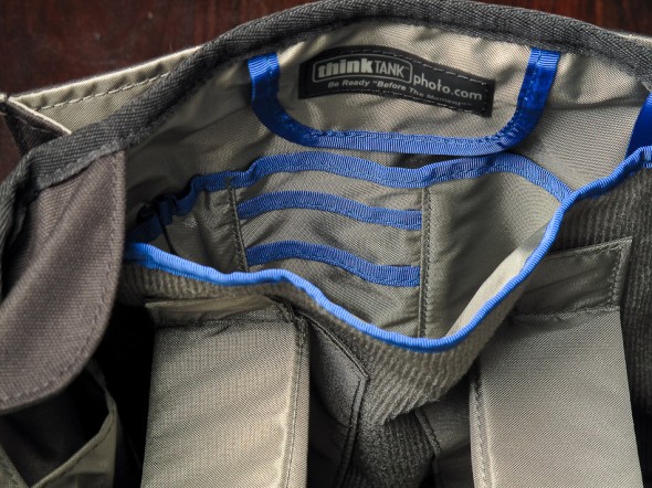 Retrospective 20 camera bag inner front pocket by Hunter Harrison of Hunter Photographic - a Cleveland wedding photographer