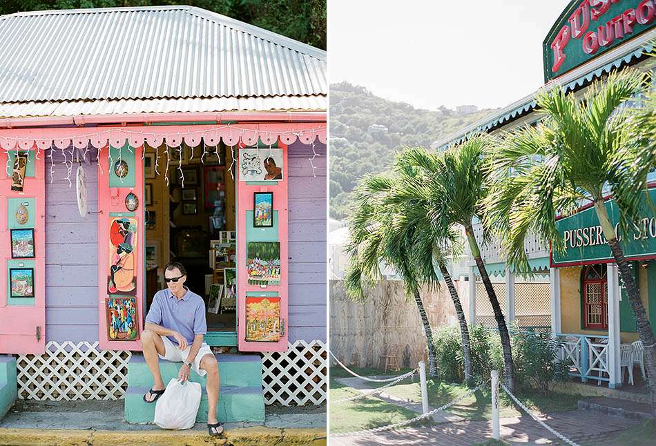 Travel photography in the British Virgin Islands while sailing