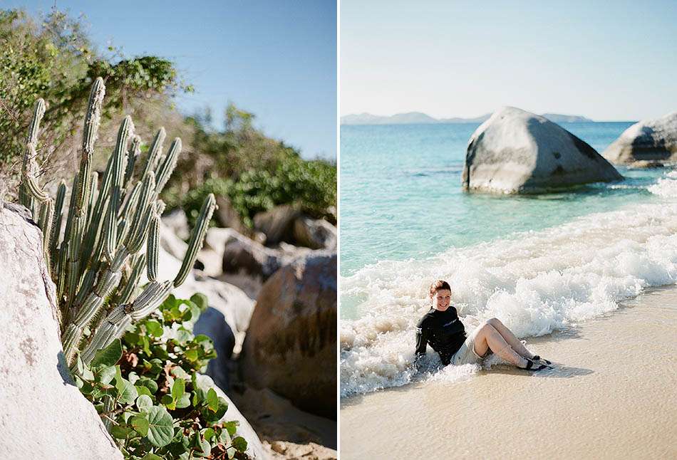 Travel photography in the British Virgin Islands while sailing