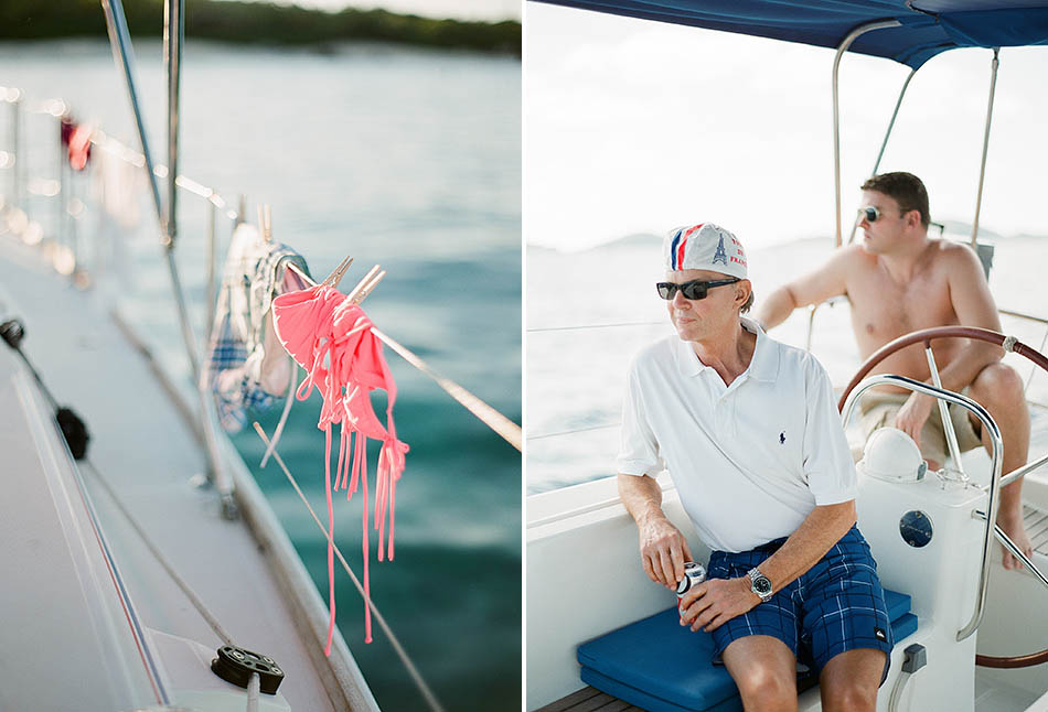 Travel photography in the British Virgin Islands while sailing