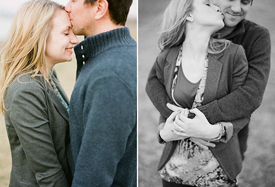 Crisp winter dowtown engagement session with Carlene and Arlo.