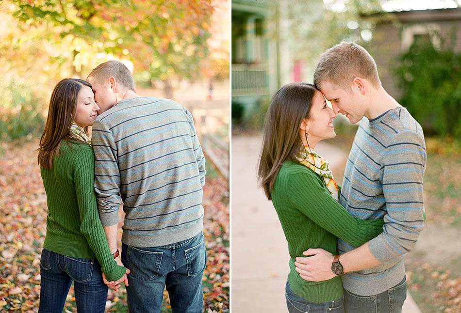Fall engagement at Huntington Beach in Rocky River with Julia and Evan