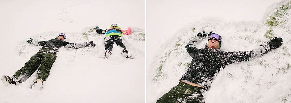 A winter engagement session with Carolyn and Jason in Kirtland Hills
