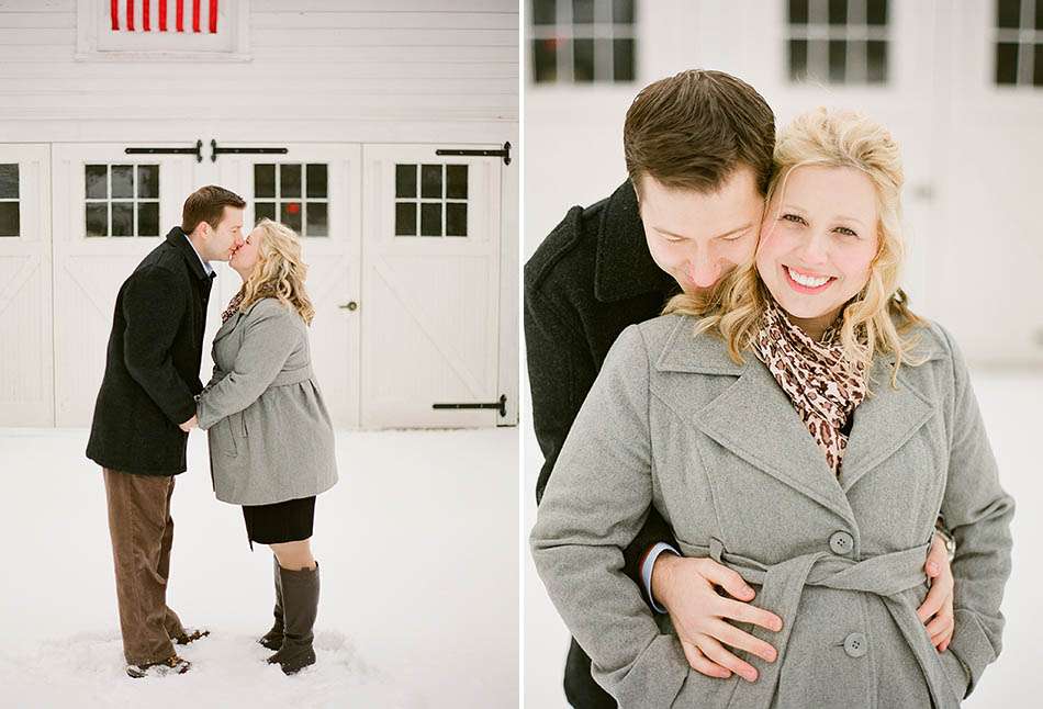 Winter maternity session in Gates Mills with the Valent family