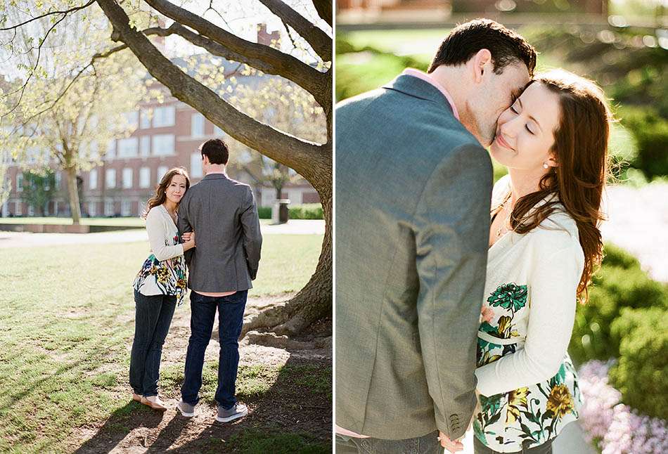 University of Cincinnati spring engagement with Caroline and Todd