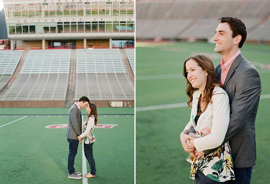 University of Cincinnati spring engagement with Caroline and Todd