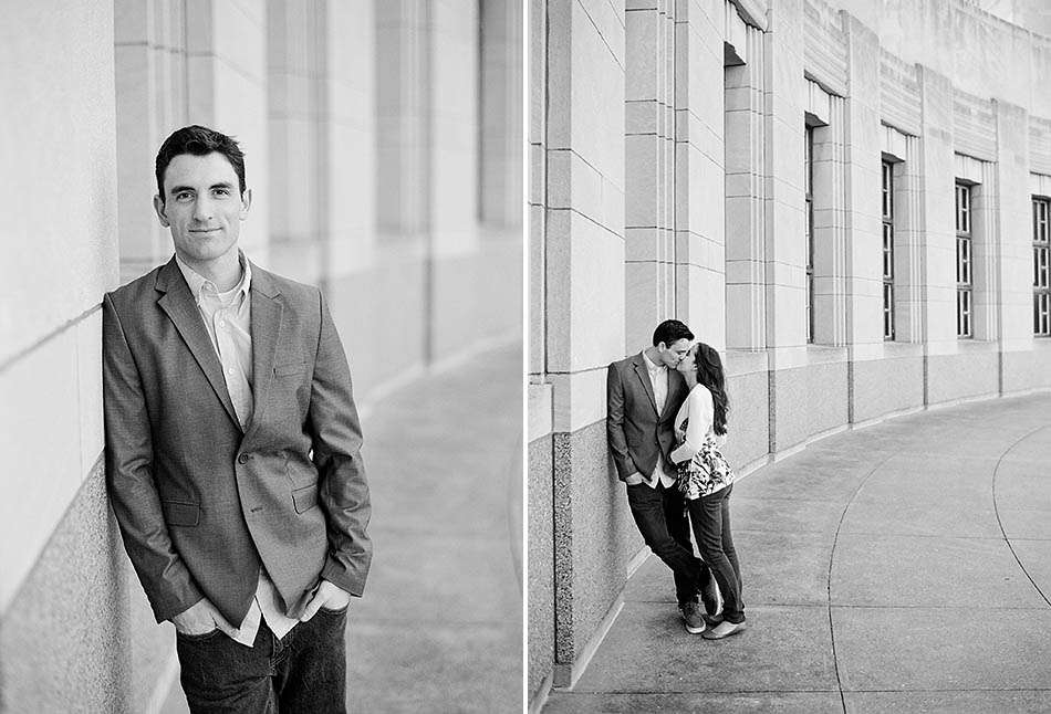 University of Cincinnati spring engagement with Caroline and Todd