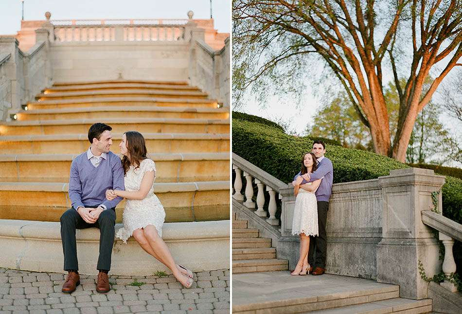 University of Cincinnati spring engagement with Caroline and Todd
