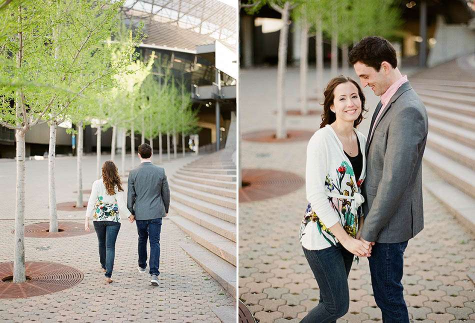 University of Cincinnati spring engagement with Caroline and Todd