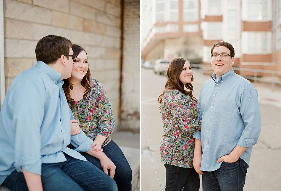 A downtown Cleveland spring engagement session with Katie and Tim.