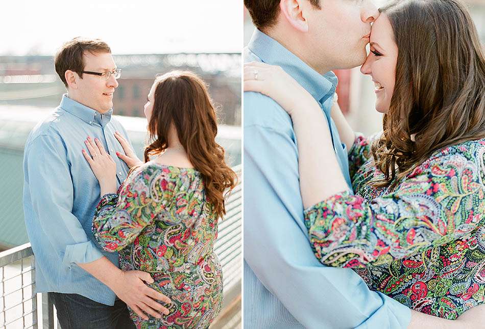 A downtown Cleveland spring engagement session with Katie and Tim.