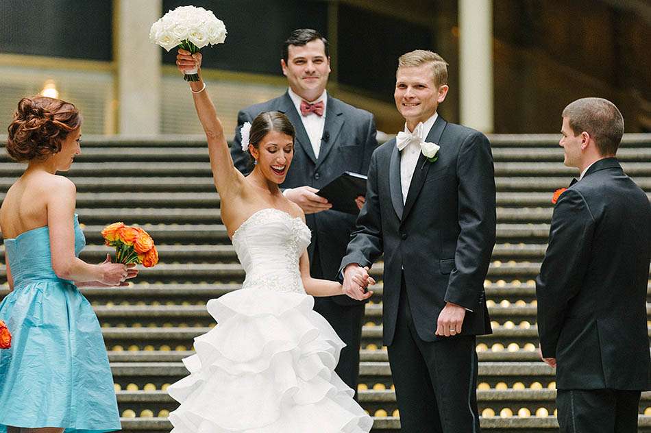 Hyatt Arcade spring wedding with Julia and Evan