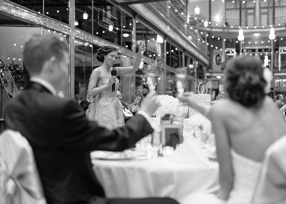 Hyatt Arcade spring wedding with Julia and Evan