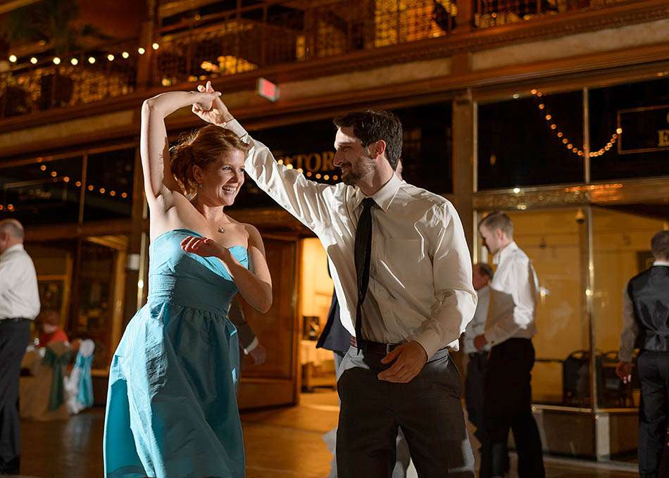 Hyatt Arcade spring wedding with Julia and Evan
