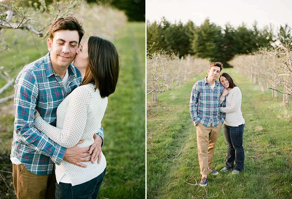 A spring engagement session at Holden Arboretum with Michelle and Adam