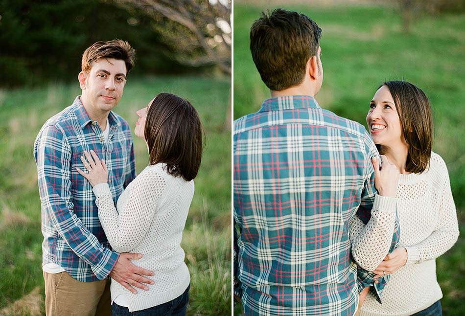 A spring engagement session at Holden Arboretum with Michelle and Adam