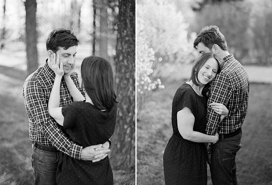 A spring engagement session at Holden Arboretum with Michelle and Adam