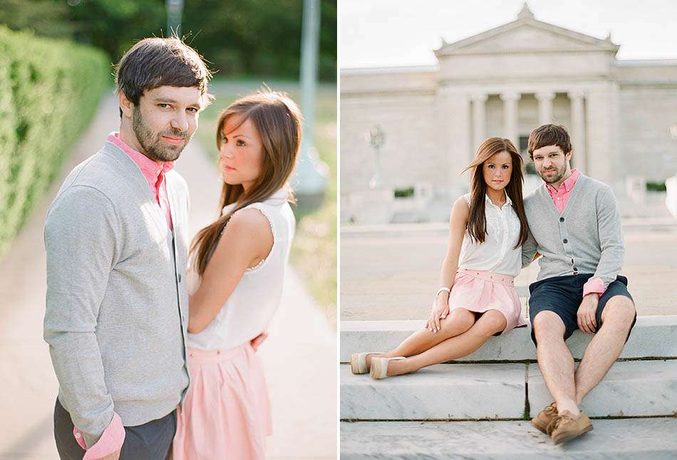 Cleveland Museum of Art engagement session with Madeline and Scott