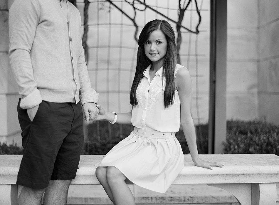 Cleveland Museum of Art engagement session with Madeline and Scott