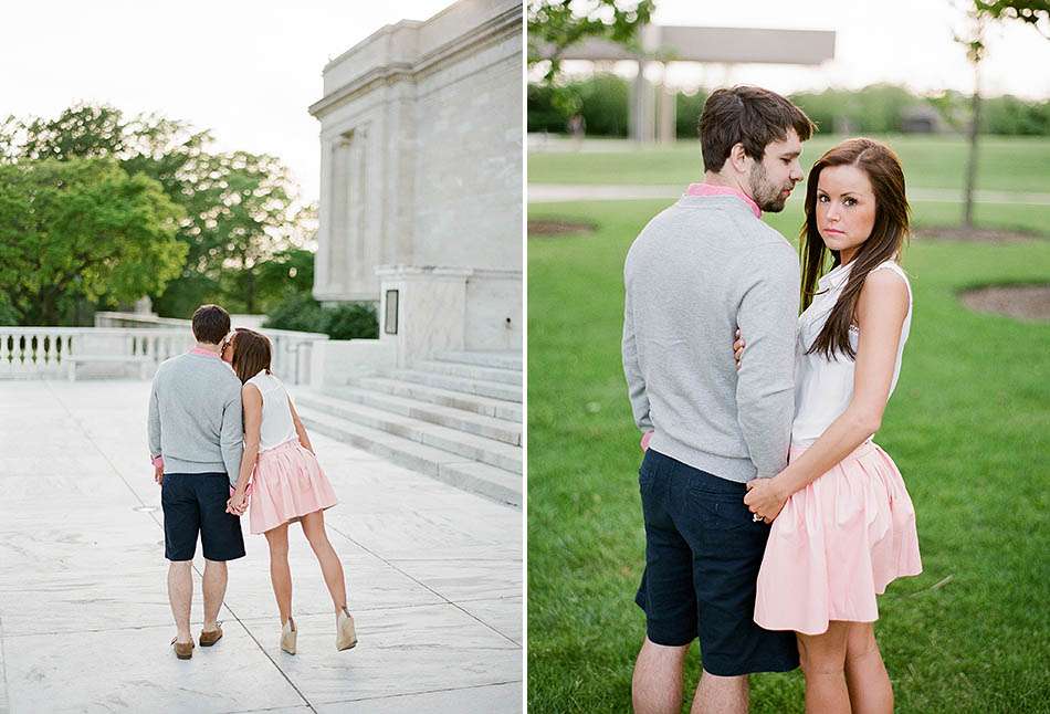 Cleveland Museum of Art engagement session with Madeline and Scott