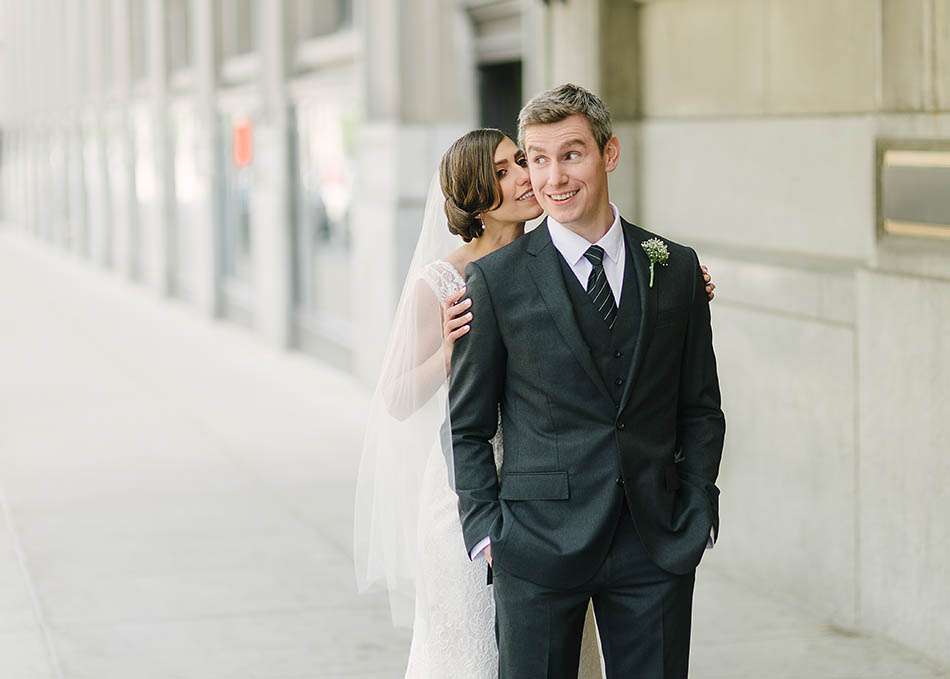 Downtown Cleveland wedding at Night Town with Robin and Josh