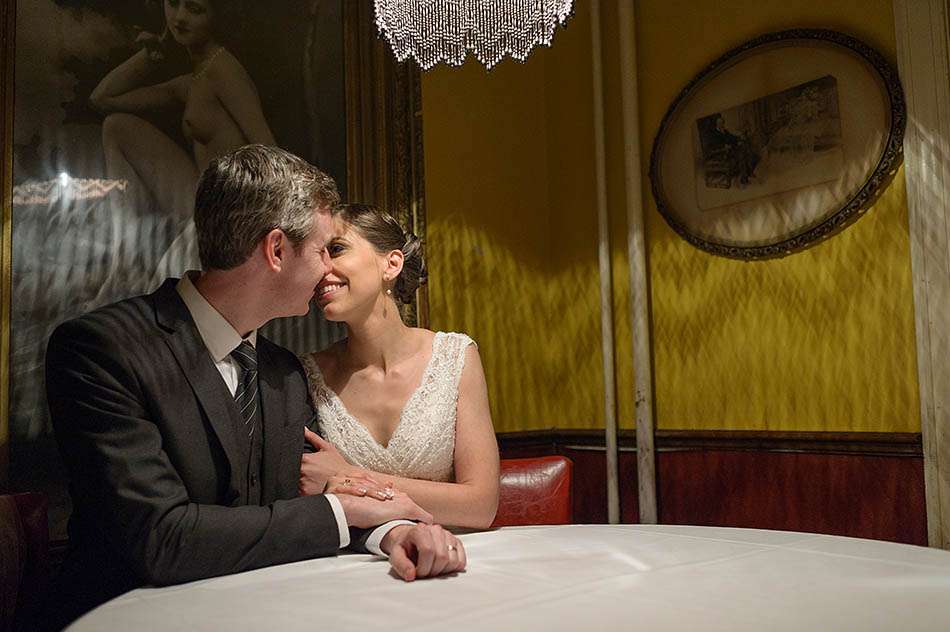 Downtown Cleveland wedding at Night Town with Robin and Josh