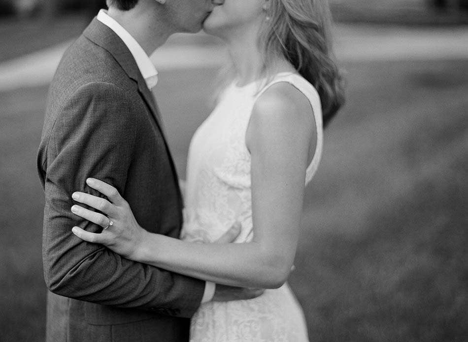 Summer engagement session at Baldwin Wallace University with Leah and Adam