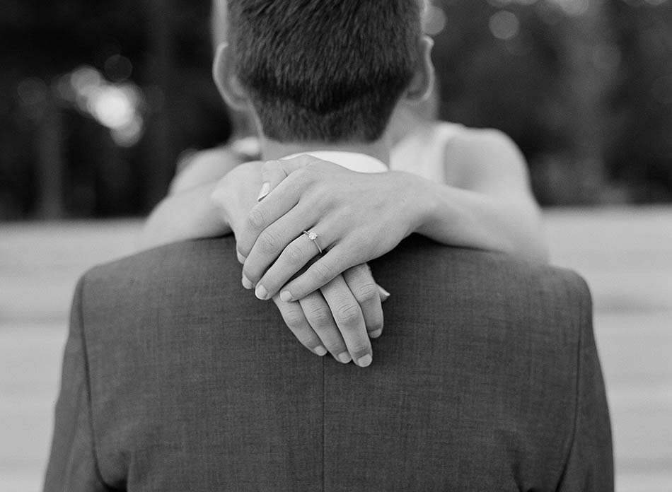 Summer engagement session at Baldwin Wallace University with Leah and Adam