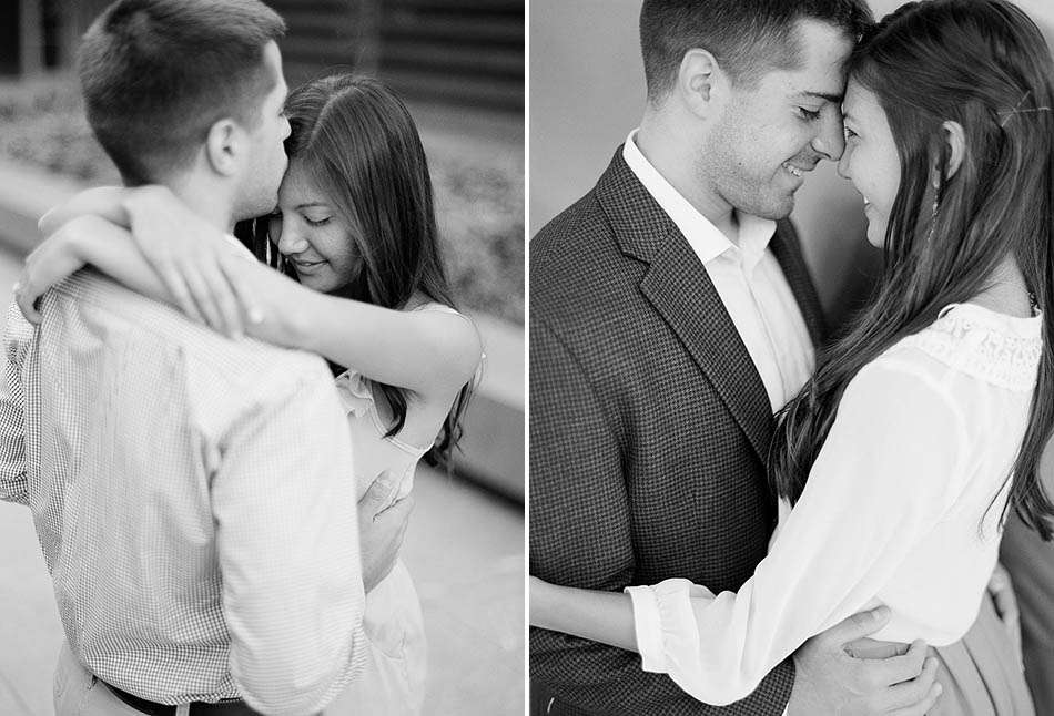 A Cleveland Museum of Art engagement session captured on film with Lauren and Ben