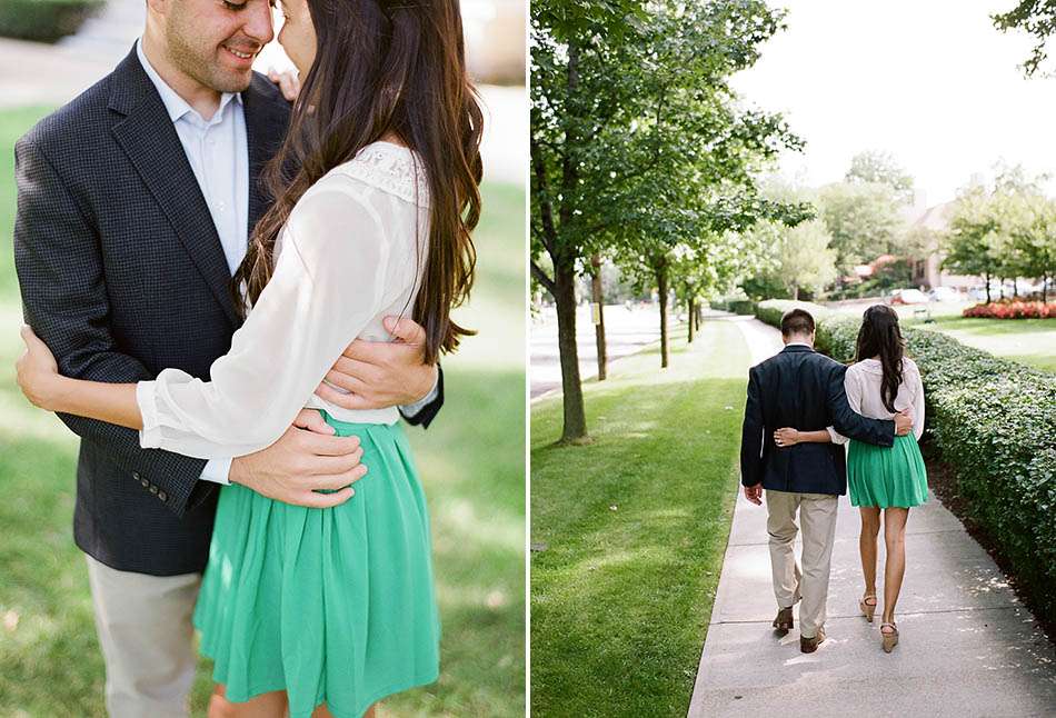 A Cleveland Museum of Art engagement session captured on film with Lauren and Ben