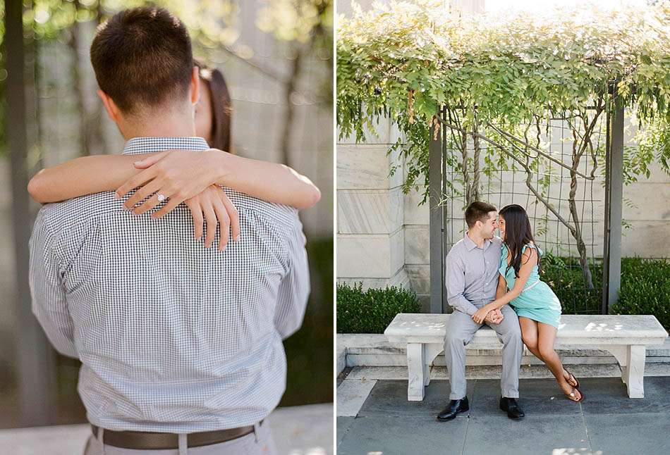 A Cleveland Museum of Art engagement session captured on film with Lauren and Ben