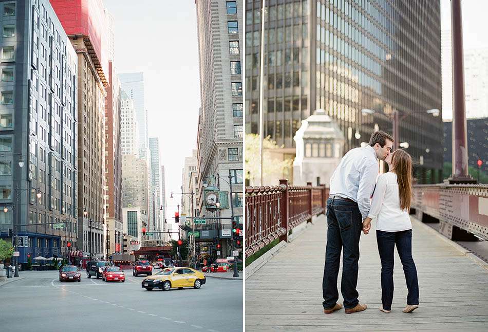 A downtown Chicago engagement session with Annie and Kevin