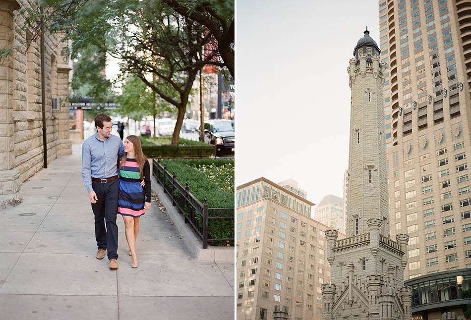 A downtown Chicago engagement session with Annie and Kevin