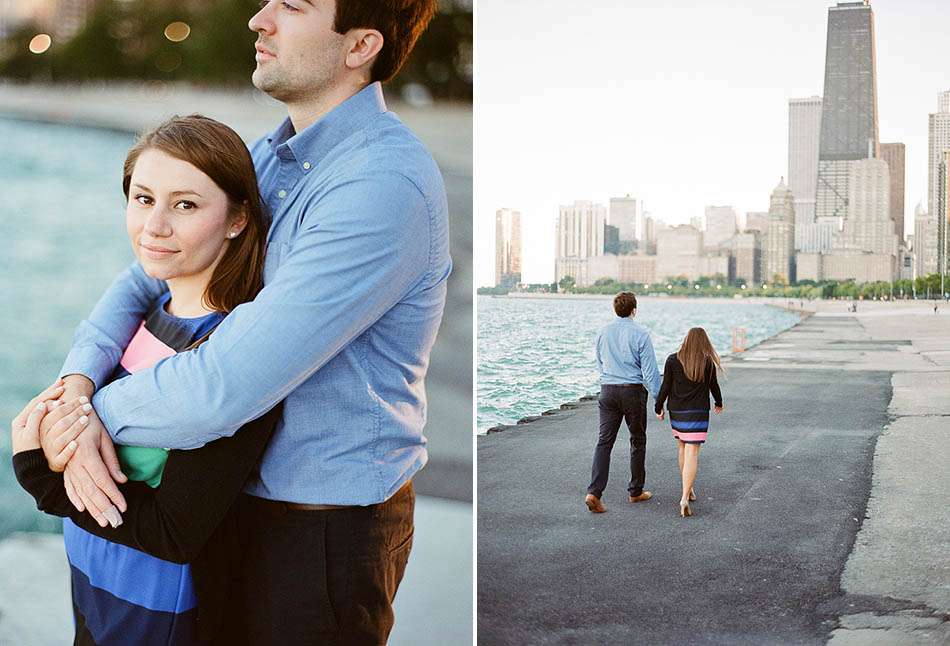 A downtown Chicago engagement session with Annie and Kevin