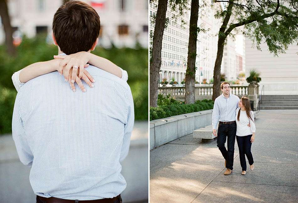 A downtown Chicago engagement session with Annie and Kevin