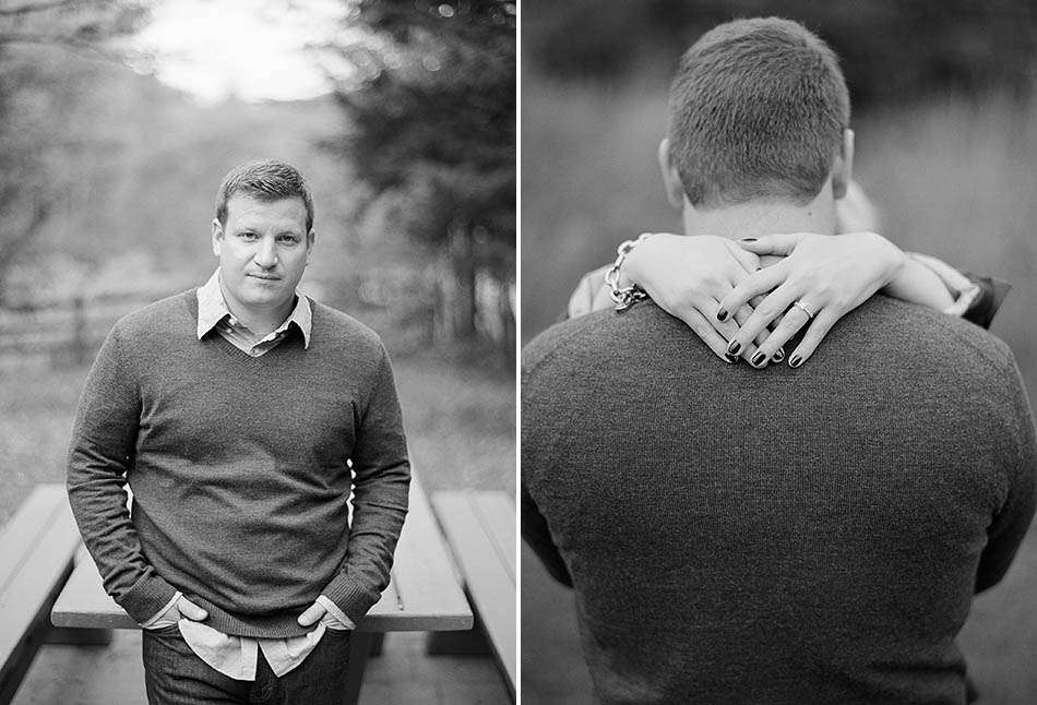Autumn engagement session at Holden Arboretum with Katie and Joe