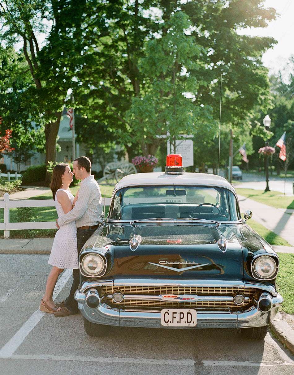 A Chagrin Falls engagement session captured on film with Caitlin and Ryan
